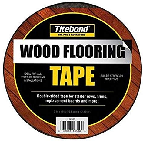 Titebond® 16320 Doppelseitiges Klebeband für Holzböden, 5,1 cm breit, 101,6 cm, Schwarz