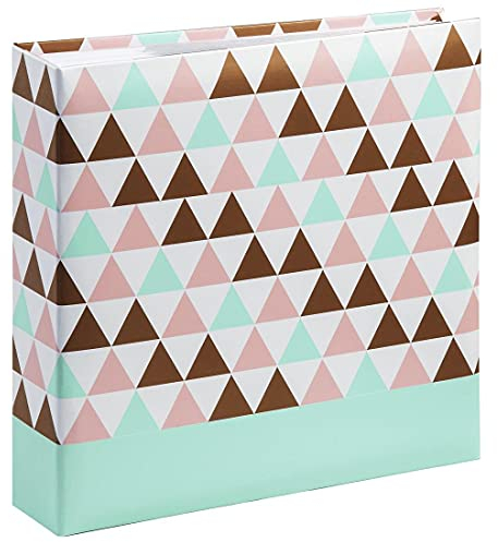 HAMA | Álbum de Foto y Protector (álbum de fotos 10x15, desigline,Regalo de San Valentin) Color celeste y rosa