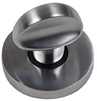 Bricard Esquisse 900056 Paire de Rosaces Zamak Porte de Salle de Bains et Toilettes (à condamnation), Argent