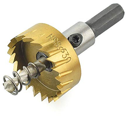 TOOLSTAR Lochschneider, Bohrer, 35 mm, HSS-Hartmetallspitze, Lochsäge, Zahn, Bohrer für Stahl, Metall, Aluminium, Bretter