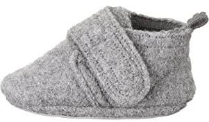 Sterntaler Unisex-Baby Krabbelschuh Slipper, rauchgrau, 23-24 EU