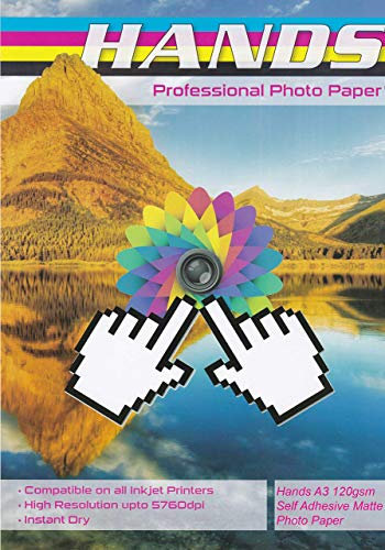 20 Blätter Hände A3 120gsm Selbstklebend Matt Fotopapier