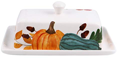 1 Pc Boîte à Beurre De Citrouille Beurrier Vintage Plat à Fromage En Porcelaine Porte-beurre Vintage Beurrier En Poterie Garde-beurre Vintage Acier Inoxydable Japon Céramique