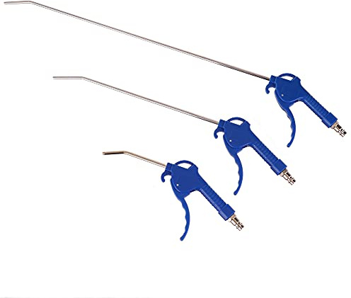 Ausblaspistole Set aus drei Ausblaspistolen verschiedene Düsenlängen 10/30/50cm