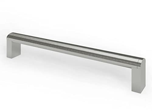 MS Beschläge Möbelgriff Edelstahl-Optik matt gebürstet – Schrankgriff, Schubladengriff, Küchengriff, Türgriff – Metallgriff in 9 Lochabständen – moderner Design Möbelbeschlag - Lochabstand (320mm)