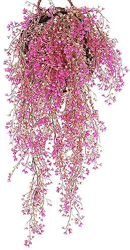 4pcs 85 cm Künstliche Hängeblume Gefälschte Weinweiden Rattan Künstliche Blumen Für Wandzaun Hochzeit Balkon Dekoration