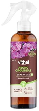 Abono orquideas 250ml - Vithal Garden. Aplicacion foliar. Apto para agricultura ecológica. Listo para usar.