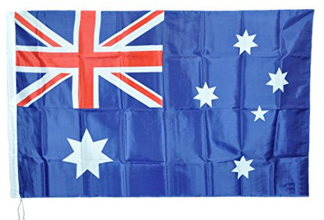 Bandiera Nazionale Australia di cm 90x150 in Poliestere Con Asola Portabastone Flag Aussie Wallabies