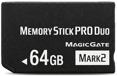 LILIWELL Memory Stick Pro Duo (Mark2) d'origine pour accessoires PSP et carte d'appareil photo 64 Go