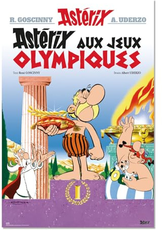 Grupo Erik Asterix y Obelix Juegos Olimpicos Poster 61x91,5cm a todo color | Lámina decorativa mural para pared | Ideal decoración de habitación infantil, merchandising oficial con licencia del cómic