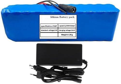 Batería Ebike 24V 20ah 7S3P Bateria para Bicicleta Electrica 29.4V 20ah PVC Impermeable con Enchufe Batería De Alta Potencia para 200W 350W 400W 500W Motor