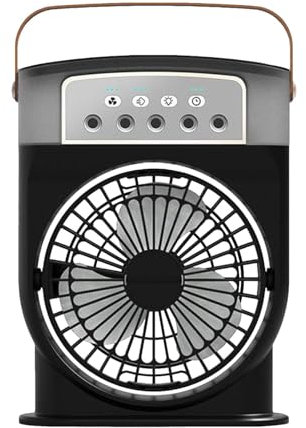 Ventilador de mano con niebla de agua, ventilador de pulverización - Ventilador personal ajustable con pulverizador extraíble | Ventilador pulverizador de agua ajustable, compacto y extraíble para