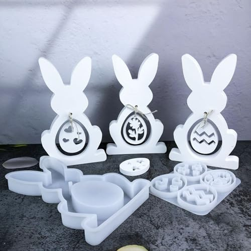 Silikonformen Gießformen Ostern Hase Silikonform Hase Ostern Giessform Silikon Osterhase for Handwerk