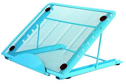 NUOBESTY Base Di Raffreddamento Per Computer Portatile in Acciaio Verniciato Spruzzo Supporto Per Notebook Pieghevole Supporto Da Tavolo Per Laptop Sottile e Leggero