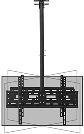 TV Wall Mount Double Screen Ceiling TV Mount, 360° Swivel And Tilt Ceiling TV Bracket, Fit Most 40-70 Inch LCD Flat Screen And Curved TVs TV Bracket