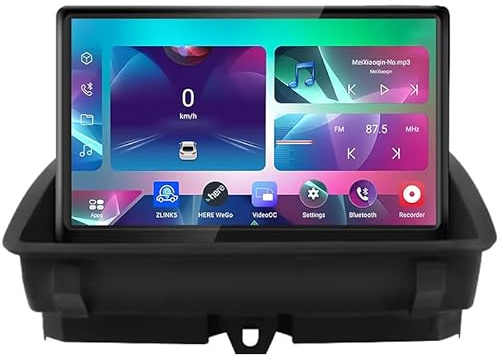 JianJz Estéreo para Coche Android con Pantalla táctil de 9 Pulgadas para Audi Q3 2013-2018 Plug and Play Doble DIN navegación GPS Control Multimedia en el Volante,8 Core 4G+WiFi 8G+256G