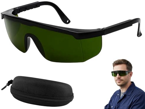 GYTFOG Laser Safety Glasses Eye Protection Glasses, Safety Protective Glasses, Laser Safety Glasses For Laser Hair Removal Treatment, Tanning, Red Light Therapy