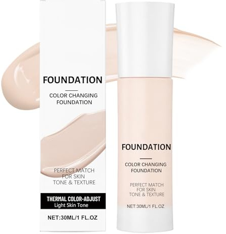 Éclaircissement du teint de la peau - Crème de de teint pour le visage contre les imperfections avec indice de protection solaire - Base liquide hydratante avec fonction autorégulatrice