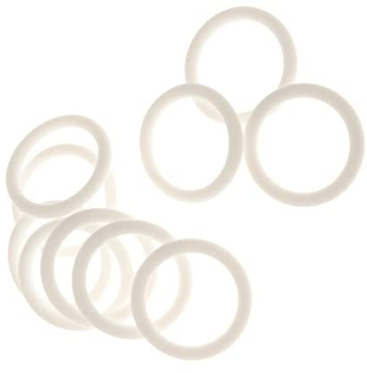ＡＷＨＡＯ 10 Stück Mini Bunte Silikonringe für Schnulleradapter und Schnullerkettenhalter, Rosa