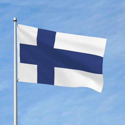 Bandiera Finland Finnish Finns Bandiere Colorato Decorative Bandiera Esterna Per Prato Patio Festival 152X90Cm