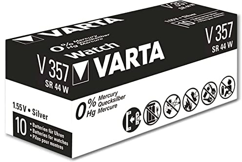 SR 44 W / V 357 / V 76 PX(4075) Varta1BL; Knopfzelle Silberoxid - Uhrenbatterien; 1 Stück Blister - Varta (V357/SR44)