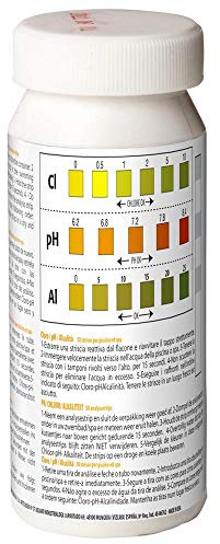 Gre 40068-50 Strisce analisi del cloro/pH/Alcalinità per acqua di Piscina