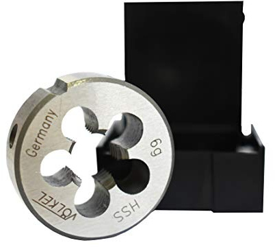 VÖLKEL Rundes Schneideisen DIN 5158 (DIN EN 24231) HSS - G (BSP) 1/4 x 19