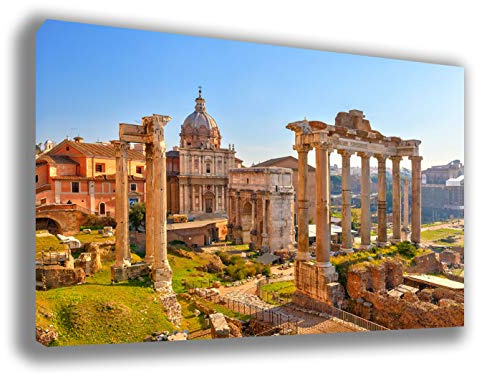 Quadro Moderno ROMA Fori Imperiali - Tantissime Misure e Formati Disponibili - Stampa su Tela Canvas in HD - Quadri Moderni - Fornito già intelaiato e pronto da appendere printerland.it (70x100 cm)