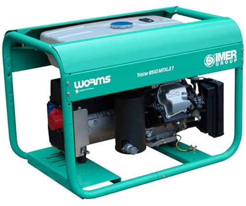 Groupe électrogène essence triphasé démarrage secours 9 kVA WORMS