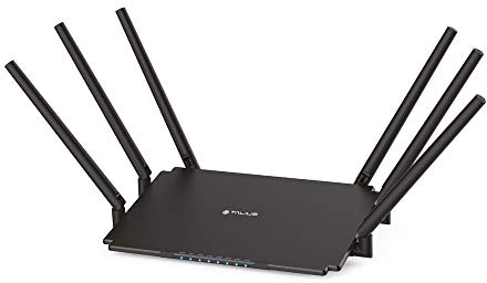 Talius RT-2100GLAN Router WiFi Dual Band 4 Puertos, Antenas