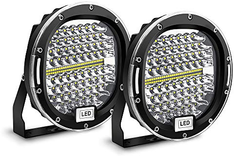 Zusatzscheinwerfer LED Scheinwerfer 12V 7 300W LED Arbeitsscheinwerfer | 30000LM Wasserdichte Runde Arbeitslichtleiste Spot Beam Offroad Licht Driving Nebelscheinwerfer für SUV Boot 4x4 ATV