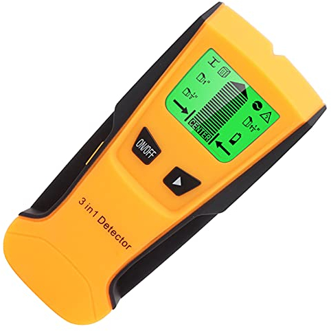 Leitungssucher Ortungsgerät,3 in 1 Stud Finder Leitungssucher Wand Scanner Detektor mit LCD Display und akustischem Alarm,Maxi Erkennungstiefe Holz/Metalle/Kabel:38mm/30mm/30mm