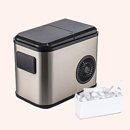 Machine Glacon Silencieux Machine à GlaçOns Silencieuse 9 Glaçons par 8 Min 2 Tailles de Glaçons pour Le Bureau de Cuisine,A