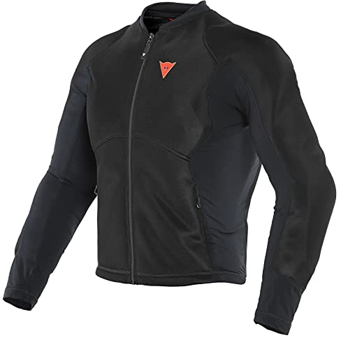 Dainese Pro-Armor Safety Jacket 2.0, Veste Moto Perforée Avec Protections, Noir/Noir, L