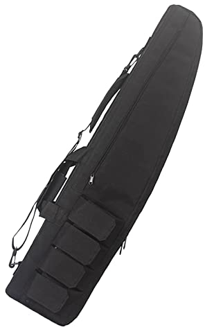 YLZBA Taktischer Gewehrkoffer,Gewehrtasche Lange Jagdtasche,Waffentasche for langwaffen abschließbar,Taktischer Gewehrkoffer Schrotflinten Tasche Waffenkoffer(Black,120cm/47.2in)