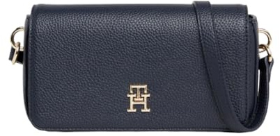 Tommy Hilfiger Damen Crossbody Bag Tasche Emblem Flap Crossover Klein