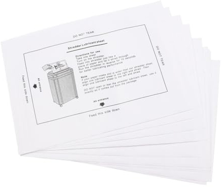 DIYEAH 8pcs Professional Shredder Oil Paper Portable Paper Lubricating Oil for Shredders Easy Application Lubrication