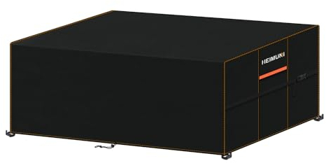 HEIMUNI Garden Furniture Covers Waterproof, 220x80x80cm Garden Table Cover Rectangular Outdoor Sofa Covers Waterproof, Patio Covers for Outdoor Furniture, Table and Chairs Rattan Sofa Cover Anti-UV