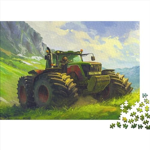 lihuogongsio Traktor 1000 Stück Puzzles MonsterLKW Impossible Puzzle Schwer Für Erwachsene Lernspiel Spielzeug Geschenk Schöne Geschenkverpackung Premium Quality Mehrfarbig 1000pcs (75x50cm)