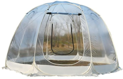 Aufblasbares Blasenzelt, 4–6 Personen Instant Camping Kuppelzelt, Großes Premium Übergroßes Gewächshaus Wetterkapsel für Camping Hinterhof Party Sternbeobachtung