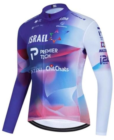 RDCYCLIST Winter Thermofleece Team Langarm-Radtrikot für Männer, wärmere Rennrad-Jacke schnell trocknende Fahrradbekleidung