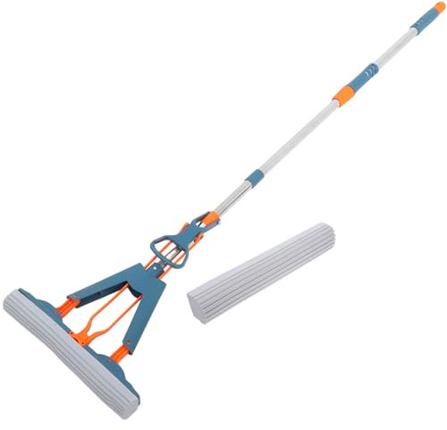 TOKIDNY 1juego Doblada Multifuncional para Trapeador De Esponja Húmedo y Seco Mango para Limpieza De y Absorción