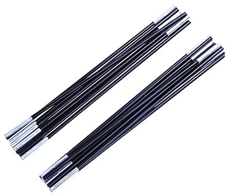 INOOMP Fiberglas Zeltstangen Ersatzset 2 Stück, 7 Stück Stäbe