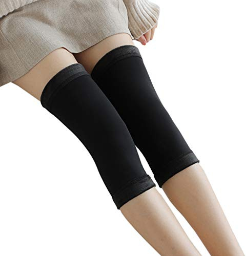 Qsvbeeqj Genouillère doublée en polaire épaisse, rembourrage thermique pour l'hiver