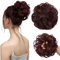 CATOR Vin rouge Chignon Postiche Cheveux Grande Postiches Bouclés Ondulés Chouchou Cheveux Naturel Faux Chignon Elastique pour Femmes Fille