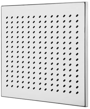 QYANPEN Cubiertas de Drenaje cuadradas, Drenaje de Piso de Acero Inoxidable, Rejilla de Drenaje Rectangular, Cubierta de Drenaje de Ducha de baño (20 x 20 x 1,5 cm)