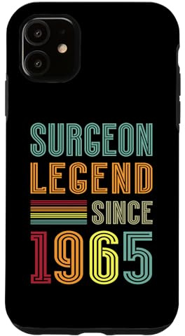 Surgery Legend 1965 60 Years Scalpel 60th Birthday Surgeon Case for iPhone 11
