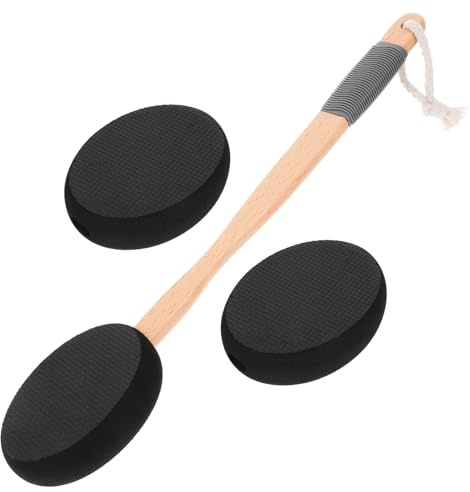 Homoyoyo Brosse Douche Dos Longue Poignée Eva Anti-dérapante Pour Application Lotion Et Massage Corps Accessoire Bain Polyvalent Avec Têtes Remplaçables Hygiène Et Nettoyage Complet