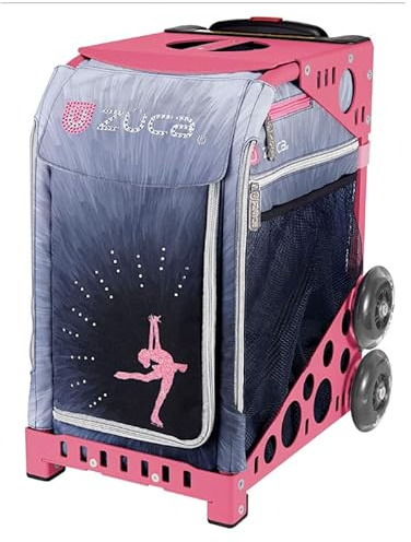 L'Estel Skates ZUCA Sport Print Ice Dreamz Lux - Trolley Zuca Rosa mit Ice Dreamz Lux Tasche, Koffer, Schlittschuhstuhl Zuca - Eiskunstlauf