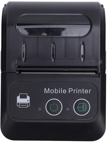 Denash 58-mm-Thermodrucker, Tragbarer USB-Belegdrucker mit 203 DPI Auflösung, 50 Bis 80 Mm/s Druckgeschwindigkeit, für für Wins-Systeme